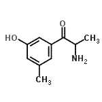 CAS#: 725201-01-4， 2-Amino-1-(3-hydroxy-5-methylphenyl)-1-propanone