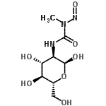 CAS#: 72521-89-2， 2-Deoxy-2-{[methyl(nitroso)carbamoyl]amino}-alpha-D-glucopyranose
