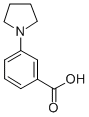 结构式 CAS# 72548-79-9, 3-(1-吡咯烷基)-苯甲酸