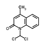CAS#: 72566-83-7， 1-(Dichloromethyl)-4-methyl-2(1H)-quinolinone
