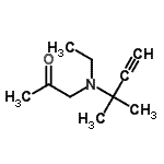 CAS#: 725679-02-7， 1-[Ethyl(2-methyl-3-butyn-2-yl)amino]acetone