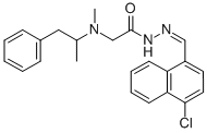 CAS#: 72606-55-4， N-[(4-Chloronaphthalen-1-Yl)Methylideneamino]-2-(Methyl-(1-Phenylpropan-2-Yl)Amino)Acetamide