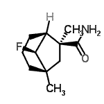 CAS#: 726188-29-0， (1R,5S,6S,8S)-8-Fluoro-1,6-dimethylbicyclo[3.2.1]octane-6-carboxamide