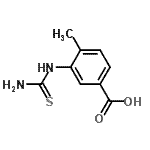 CAS 登录号：726190-35-8， 3-(硫代氨基甲酰氨基)-4-甲基苯甲酸