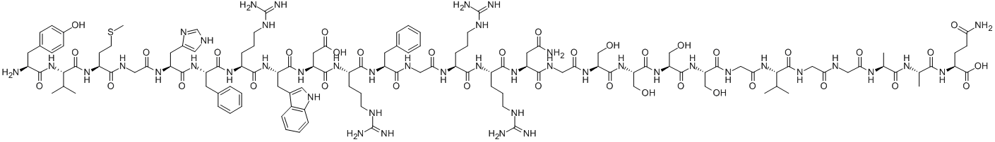 CAS 登录号:72629-64-2, 1-去-L-赖氨酸-G3-促黑细胞激素(牛肽部分)