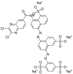 CAS#: 72639-37-3， Tetrasodium 2-[4-[4-[(2,3-Dichloroquinoxaline-6-Carbonyl)Amino]-5-Sulfonatonaphthalen-1-Yl]Diazenyl-7-Sulfonatonaphthalen-1-Yl]Diazenylbenzene-1,4-Disulfonate