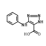 CAS 登录号：72693-60-8， 4-苯胺基-1H-1,2,3-三唑-5-羧酸