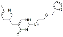 CAS#: 72717-05-6， 2-[2-(Furan-2-Ylmethylsulfanyl)Ethylamino]-5-[(6-Methylpyridin-3-Yl)Methyl]-3H-Pyrimidin-4-One