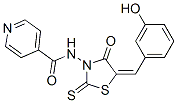 CAS 登录号：72732-38-8， N-[(5E)-5-[(3-羟基苯基)亚甲基]-4-氧代-2-巯基-1,3-噻唑烷-3-基]吡啶-4-甲酰胺