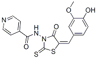 CAS#: 72732-39-9， N-[(5E)-5-[(4-Hydroxy-3-Methoxyphenyl)Methylidene]-4-Oxo-2-Sulfanylidene-1,3-Thiazolidin-3-Yl]Pyridine-4-Carboxamide