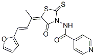 CAS#: 72732-42-4， N-[(5E)-5-[(E)-4-Furan-2-Ylbut-3-En-2-Ylidene]-4-Oxo-2-Sulfanylidene-1,3-Thiazolidin-3-Yl]Pyridine-4-Carboxamide