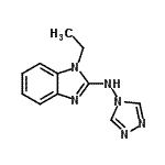 CAS#: 727687-85-6， 1-Ethyl-N-(4H-1,2,4-triazol-4-yl)-1H-benzimidazol-2-amine