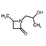 CAS#: 727739-38-0， 1-(2-Hydroxypropyl)-4-methyl-2-azetidinone