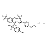 CAS#: 72796-91-9， Disodium 4-hydroxy-3-[(4-methoxyphenyl)diazenyl]-5-{[(4-methylphenyl)sulfonyl]amino}-2,7-naphthalenedisulfonate