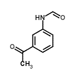 structure of CAS# 72801-78-6, N-(3-Acetylphenyl)formamide;N-(3-acetylphenyl)formamide