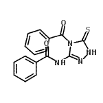 CAS#: 72828-79-6， N-(4-Benzoyl-5-thioxo-4,5-dihydro-1H-1,2,4-triazol-3-yl)benzamide