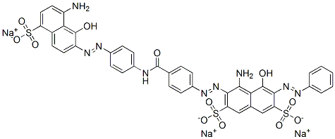 CAS#: 72829-11-9， Trisodium (6Z)-4-Amino-3-[4-[[4-[(2Z)-2-(8-Amino-1-Oxo-5-Sulfonatonaphthalen-2-Ylidene)Hydrazinyl]Phenyl]Carbamoyl]Phenyl]Diazenyl-5-Oxo-6-(Phenylhydrazinylidene)Naphthalene-2,7-Disulfonate