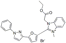 CAS#: 72829-17-5， Ethyl 2-[3-Methyl-2-[5-(1-Phenylpyrazol-3-Yl)Furan-2-Yl]Benzimidazol-3-Ium-1-Yl]Acetate Bromide