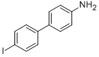 structure of CAS# 7285-77-0, 4'-Iodo-(1,1'-Biphenyl)-4-Amine;[4-(4-Iodophenyl)Phenyl]Amine;(1,1'-Biphenyl)-4-Amine, 4'-Iodo-;3-12-00-03193 (Beilstein Handbook Reference)