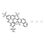CAS#: 72894-26-9， Trisodium 5-{[5-chloro-6-methyl-2-(methylsulfonyl)-4-pyrimidinyl]amino}-4-hydroxy-3-[(1-sulfonato-2-naphthyl)diazenyl]-2,7-naphthalenedisulfonate