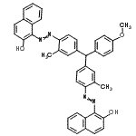 CAS#: 72906-48-0， 1,1'-{[(4-Methoxyphenyl)methylene]bis[(2-methyl-4,1-phenylene)-2,1-diazenediyl]}di(2-naphthol)