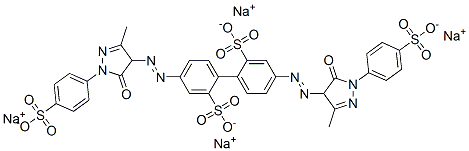 CAS#: 72927-70-9， Tetrasodium 5-[[3-Methyl-5-Oxo-1-(4-Sulfonatophenyl)-4H-Pyrazol-4-Yl]Diazenyl]-2-[4-[[3-Methyl-5-Oxo-1-(4-Sulfonatophenyl)-4H-Pyrazol-4-Yl]Diazenyl]-2-Sulfonatophenyl]Benzenesulfonate