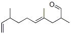 CAS 登录号：72928-00-8， (4E)-2,4,8-三甲基癸-4,9-二烯醛