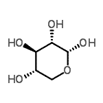 structure of CAS# 7296-58-4, alpha-L-Xylopyranose;(2R,3S,4R,5S)-tetrahydro-2H-pyran-2,3,4,5-tetraol;Cyclic Xylose;XYS