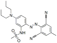 CAS 登录号：72968-82-2， N-[2-(2,6-二氰基-4-甲基苯基)偶氮-5-(二丙基氨基)苯基]甲烷磺酰胺