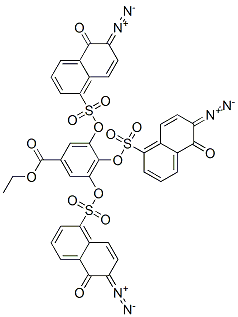 CAS#: 73003-81-3， Ethyl 3,4,5-Tris[[(6-Diazo-5,6-Dihydro-5-Oxo-1-Naphthyl)Sulphonyl]Oxy]Benzoate