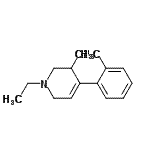 CAS#: 730908-27-7， 1-Ethyl-3-methyl-4-(2-methylphenyl)-1,2,3,6-tetrahydropyridine