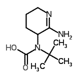 CAS#: 731763-67-0， (2-Amino-3,4,5,6-tetrahydro-3-pyridinyl)(2-methyl-2-propanyl)carbamic acid