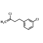 structure of CAS# 731772-05-7, 1-Chloro-3-(3-chloro-3-buten-1-yl)benzene;2-Chloro-4-(3-chlorophenyl)-1-butene;2-Chloro-4-(3-chlorophenyl)but-1-ene;3-(3-Chlorobut-3-en-1-yl)chlorobenzene