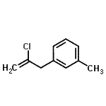 structure of CAS# 731772-16-0, 1-(2-Chloro-2-propen-1-yl)-3-methylbenzene;2-Chloro-3-(3-methylphenyl)-1-propene;2-Chloro-3-(3-methylphenyl)prop-1-ene;3-(2-Chloroprop-2-en-1-yl)toluene