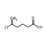 structure of CAS# 731773-27-6, 5-Chloro-5-hexenoic acid;5-Chloro-5-hexenoic acid