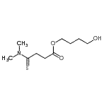 CAS#: 73199-73-2， 4-Hydroxybutyl 4-(dimethylamino)-4-thioxobutanoate