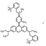 CAS#: 73215-38-0， Hydrogen 2-({[4-([4-(diethylamino)phenyl]{4-[ethyl(2-sulfonatobenzyl)amino]-2-methylphenyl}methylene)-3-methyl-2,5-cyclohexadien-1-ylidene](ethyl)ammonio}methyl)benzenesulfonate
