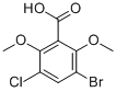 结构式 CAS# 73219-92-8, 3-溴-5-氯-2,6-二甲氧基苯甲酸