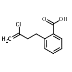 structure of CAS# 732248-87-2, 2-(3-Chloro-3-buten-1-yl)benzoic acid;2-(3-chloro-3-butenyl)benzoic acid