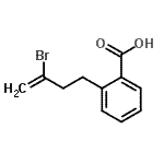 structure of CAS# 732248-99-6, 2-(3-Bromo-3-buten-1-yl)benzoic acid;2-(3-bromo-3-butenyl)benzoic acid