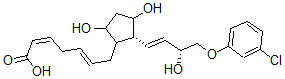 CAS#: 73275-75-9， (2Z,5E)-7-[(2R)-2-[(E,3R)-4-(3-Chlorophenoxy)-3-Hydroxybut-1-Enyl]-3,5-Dihydroxycyclopentyl]Hepta-2,5-Dienoic Acid