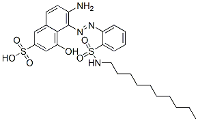 CAS#: 73287-51-1， 5-[2-[2-(Decylsulfamoyl)Phenyl]Hydrazinyl]-6-Imino-4-Oxonaphthalene-2-Sulfonic Acid