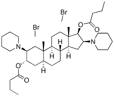 CAS#: 73319-20-7， [(2S,3S,5S,8R,9S,10S,13S,14S,16S,17R)-3-Butanoyloxy-10,13-Dimethyl-2,16-Bis(1-Methylpiperidin-1-Ium-1-Yl)-2,3,4,5,6,7,8,9,11,12,14,15,16,17-Tetradecahydro-1H-Cyclopenta[a]Phenanthren-17-Yl] Butanoate Dibromide