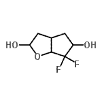 CAS#: 73324-28-4， 6,6-Difluorohexahydro-2H-cyclopenta[b]furan-2,5-diol