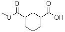 structure of CAS# 733742-58-0, 3-(Methoxycarbonyl)cyclohexanecarboxylic acid;3-(methoxycarbonyl)cyclohexane-1-carboxylic acid;3-methoxycarbonylcyclohexane-1-carboxylic acid;CIS-3-CARBOMETHOXYCYCLOHEXANE-1-CARBOXYLIC ACID