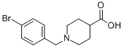 structure of CAS# 733797-83-6, 1-(4-Bromo-Benzyl)-Piperidine-4-Carboxylic Acid Hydrochloride;1-(4-BROMO-BENZYL)-PIPERIDINE-4-CARBOXYLIC ACID HYDROCHLORIDE