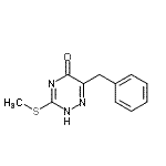CAS#: 7338-74-1， 6-Benzyl-3-(methylsulfanyl)-1,2,4-triazin-5(2H)-one