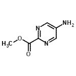 structure of CAS# 73418-88-9, Methyl 5-amino-2-pyrimidinecarboxylate;METHYL5-AMINOPYRIMIDINE-2-CARBOXYLATE;MFCD08234876