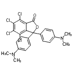 CAS#: 73517-30-3， 4,5,6,7-Tetrachloro-3,3-bis[4-(dimethylamino)phenyl]-2-benzofuran-1(3H)-one