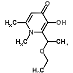 CAS 登录号：735251-32-8， 2-(1-乙氧基乙基)-3-羟基-1,6-二甲基-吡啶-4-酮